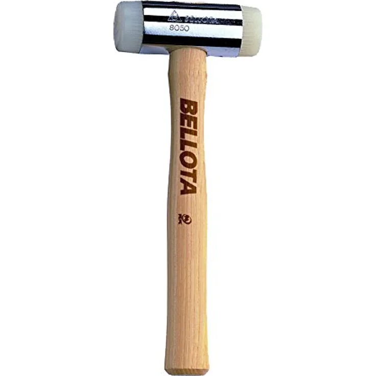 Bellota 8050-38 Hammer, Buchenholz-Stiel, austauschbare Nylon-Bahnen, 38 mm