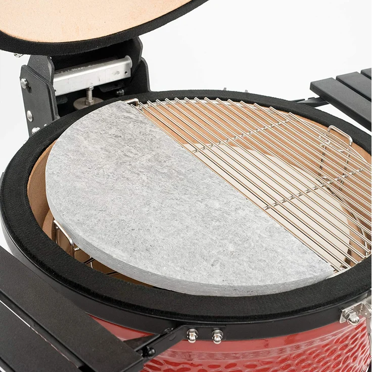 Kamado Joe Grillplatte, Speckstein, für Classic Joe, halbrund – Bild 2