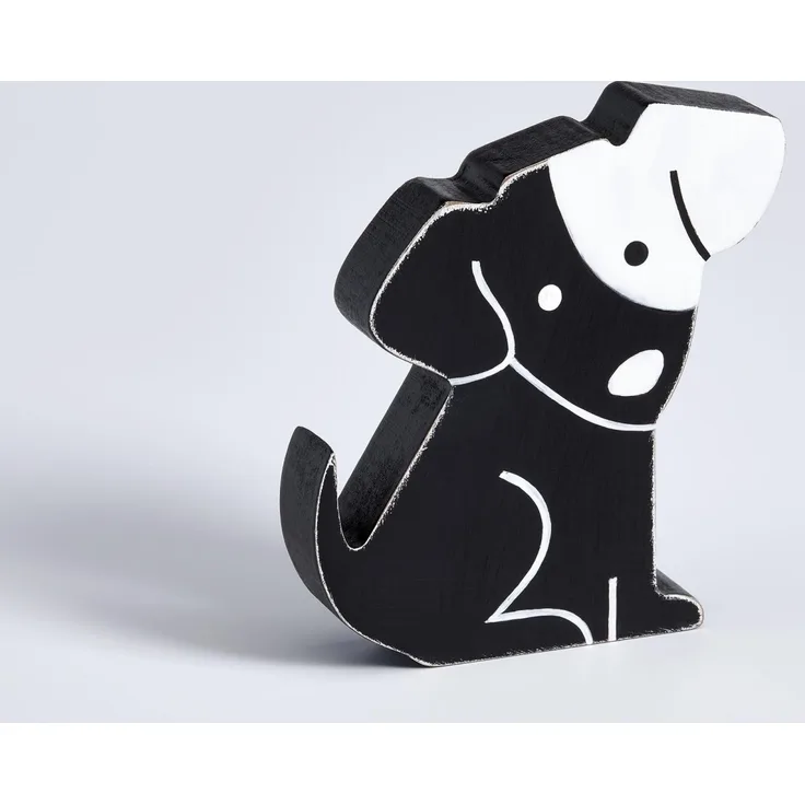 Walther Dekofigur Hund, schwarz, Höhe 10 cm