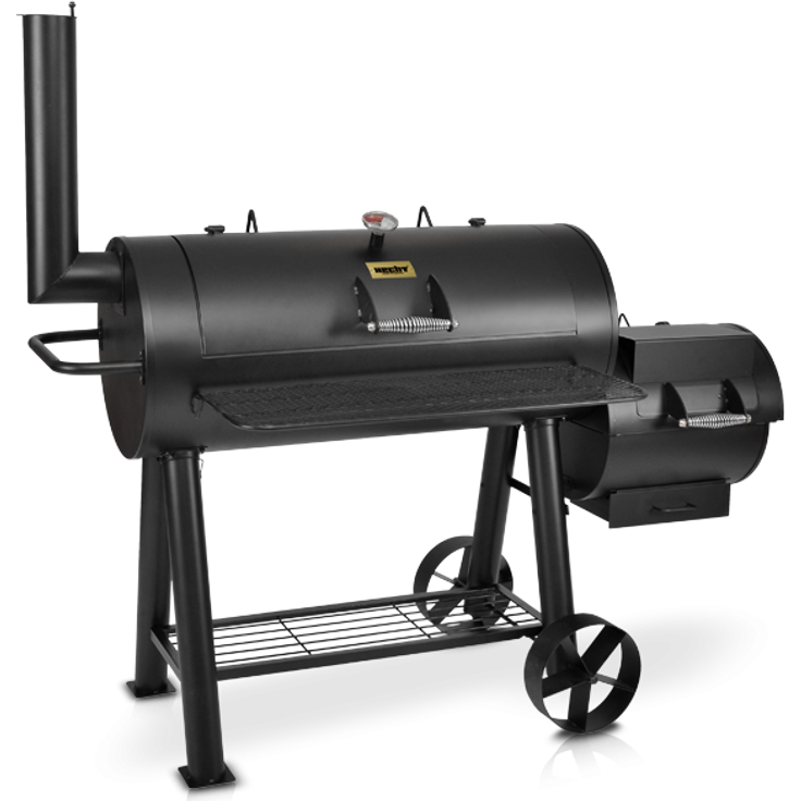 Hecht Holzkohlegrill Sentinel Max Smoker, 170 x 70 x 150 cm, Grillfläche 48 x 40 cm