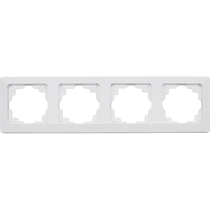 MILOS 4-fach Rahmen weiß matt