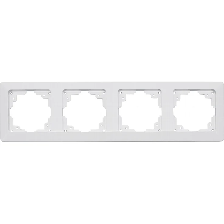 MILOS 4-fach Rahmen weiß matt