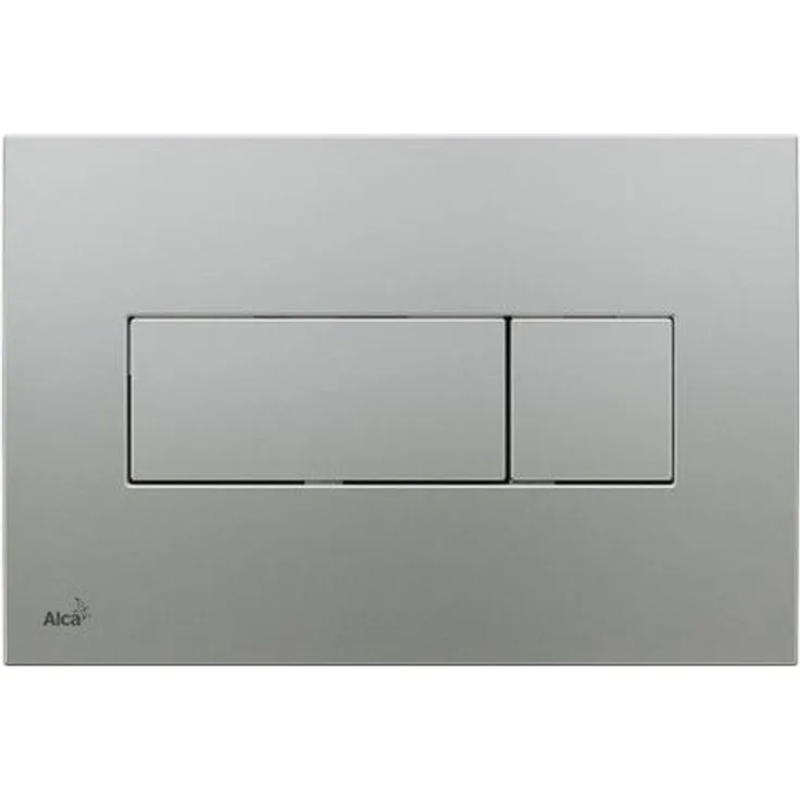 Alcaplast - Drückerplatte für WC Vorwandelemente WC-Spüle Weiss Quadro Mini 3L-6L Betätigungsplatte Platte | Farbe: Chrom Matt