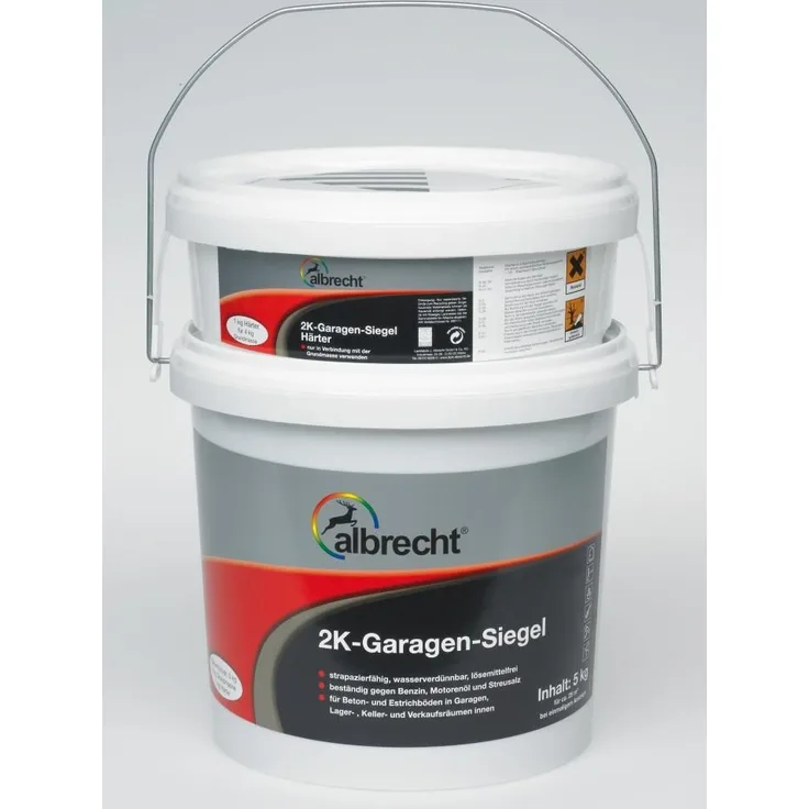 Albrecht 2K-Garagen-Siegel 5 l, steingrau RAL 7030