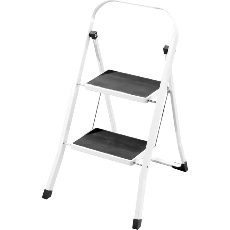 Home Vida Zweistufige Trittleiter mit Anti-Rutsch Beschichtung, Eisen, Stark, Sicher, Hocker, DIY von Home Vida