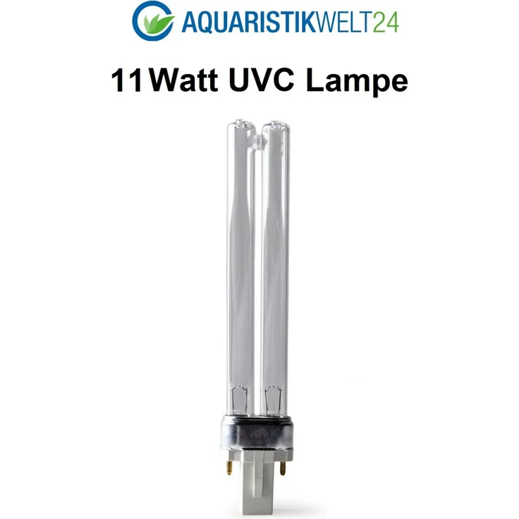 Aquaristikwelt24 11 Watt UVC Ersatzlampe für Wasserklärer mit G23 Sockel