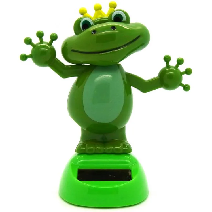 Solar Wackelfigur Solarfigur Froschkönig