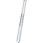 Seilzugleiter Sprossen 2 x 20 Alu.Arbeitshöhe b.ca.10850mm