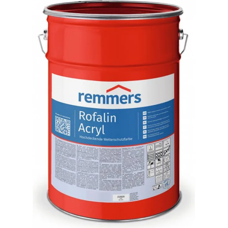 Rofalin Acryl, weiss - Schutzfarbe - 5 ltr - Remmers