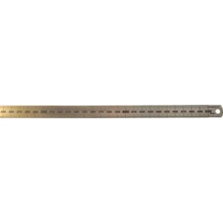 """""""RUMOLD Stahllineal 323705, silber, rostfreier Edelstahl, 50cm"""""""