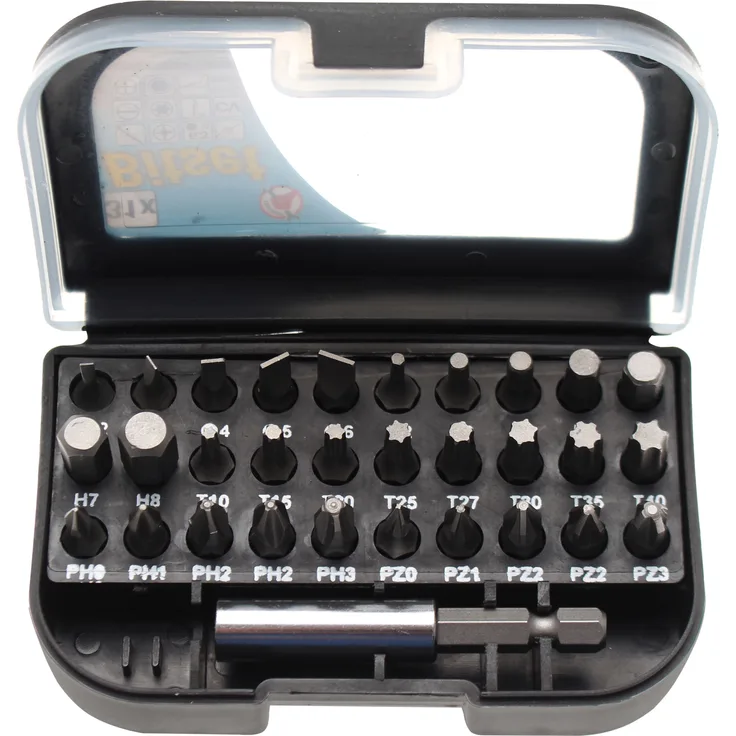 Kraftmann 20820 Bit-Satz Antrieb Außensechskant 6,3 mm (1-4'') 31-tlg.