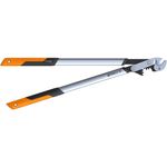 Fiskars PowerGearX Amboss-Getriebeastschere für trockenes und hartes Holz, Antihaftbeschichtet, Gehärteter Präzisionsstahl, Länge 80 cm, Schwarz-Orange, LX99-L, 1020189