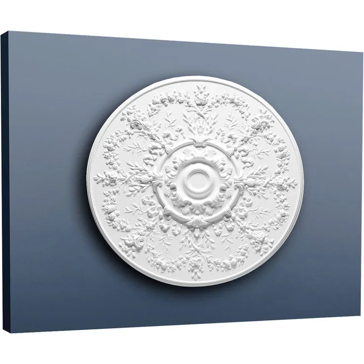 Deckenrosette Stuck Orac Decor R64 LUXXUS Rosette Stuckrosette Decken Lampen aus Polyurethan 95 cm Durchmesser