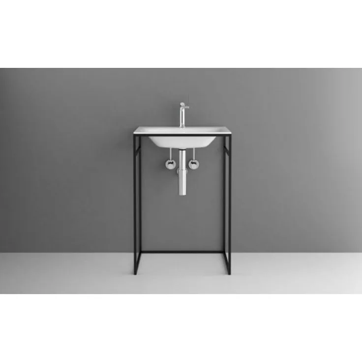 Bette Lux Shape Waschtisch-Gestell für Einbau-Waschtisch, Q011 800x495x890mm, Farbe: Weiß Feinstruktur matt - Q011-807