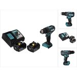 Makita DHP485RF Akku Schlagbohrschrauber 18 V 50 Nm Brushless + 2x Akku 3,0 Ah + Ladegerät
