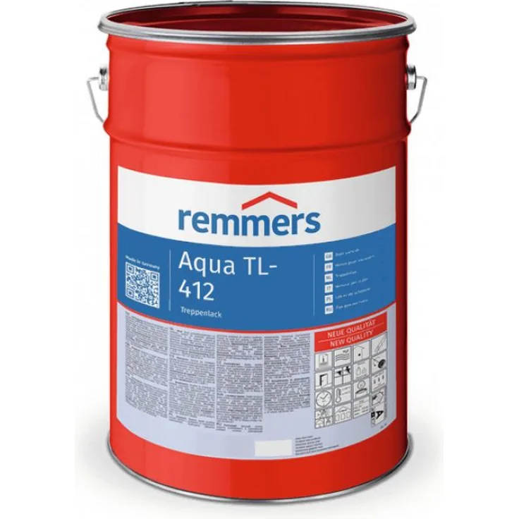 Aqua TL-412-Treppenlack, 5 ltr - seidenglaenzend farblos - Remmers