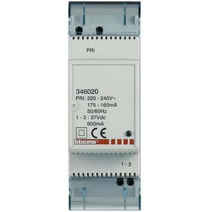 Reiheneinbau-Zusatznetzgerät für Video-Sprechanlagen, 27V DC, 600 mA, 2TE