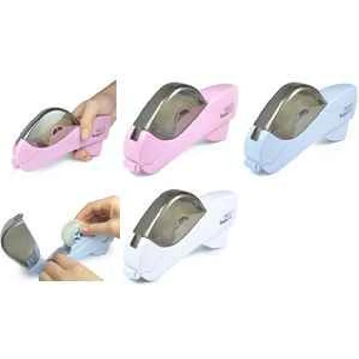 Rapesco 1441 SupaCut Klebebandspender mit zwei Klebebandrollen Rosa