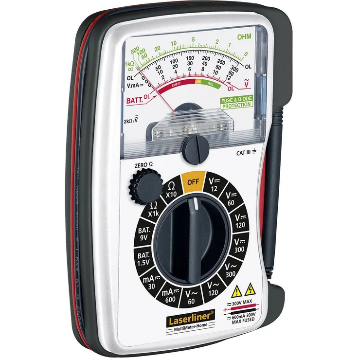Laserliner MultiMeter Home Hand-Multimeter analog CAT III 300V