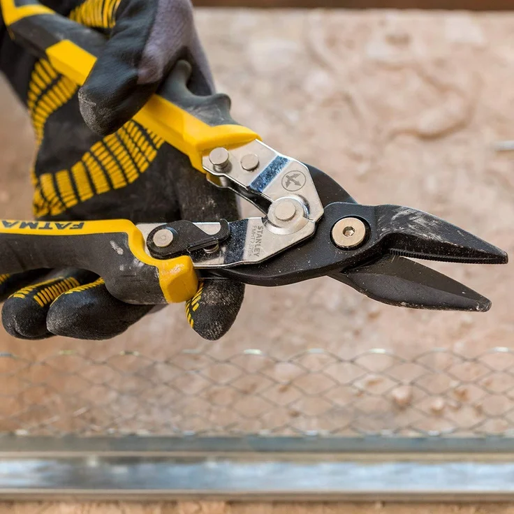 Stanley FMHT73756-0 Blechschere FatMax ERGO gerade 250 mm, grau – Bild 1