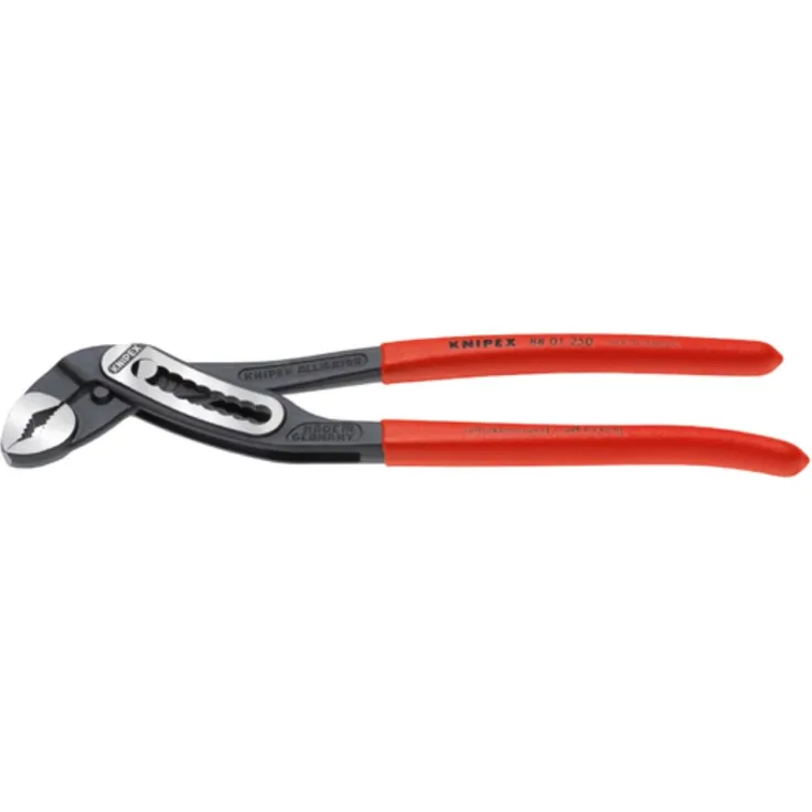 KNIPEX 88 01 180 Alligator Wasserpumpenzange mit rutschhemmendem Kunststoff überzogen schwarz atramentiert 180 mm