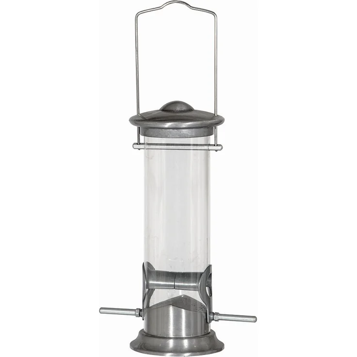 Siena Garden 283773 Futtersäule für Mischfutter 24cm, Alu/Kunststoff