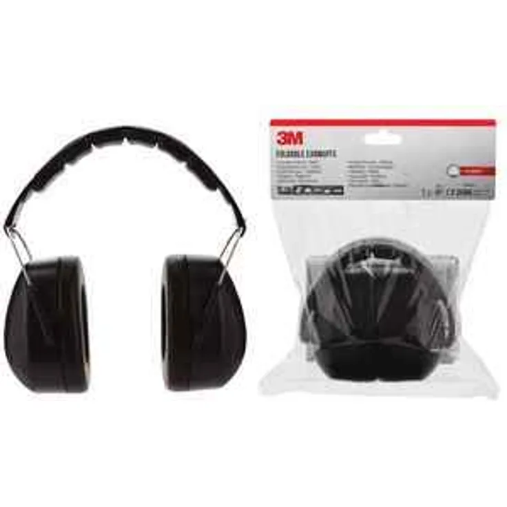 3M Kapsel-Gehörschutz 90563EC1, faltbar, schwarz