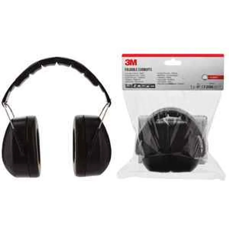 3M Kapsel-Gehörschutz 90563EC1, faltbar, schwarz