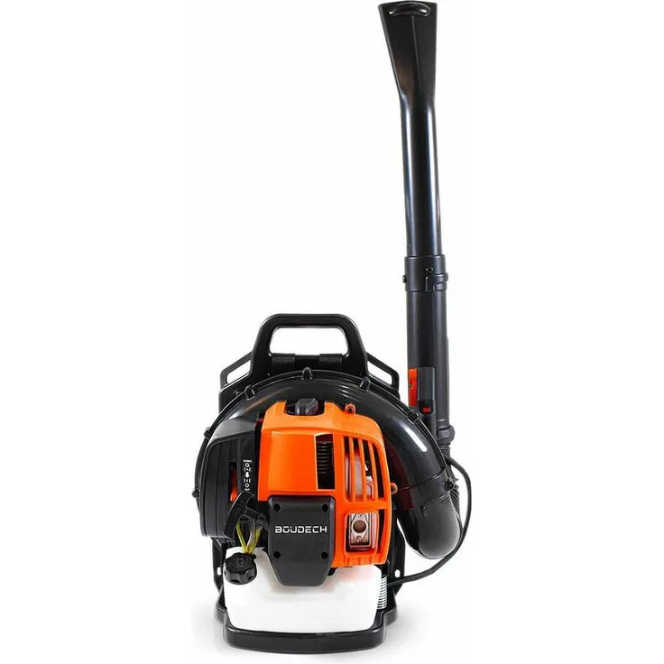Rucksackbläser 2 Takte 52cc 1,5Kw Semiprofessionelle ergonomische Rückenlehne mit gepolsterten Schultergurten Max-Komfort und Laubblasgeschwindigkeit