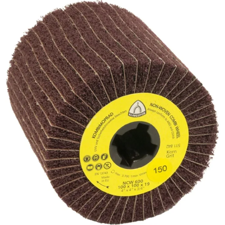 KLINGSPOR 320246 Schleifmopräder NCW 600, 110X100X19 mm, 1 Stk. Korn: 80 Coarse