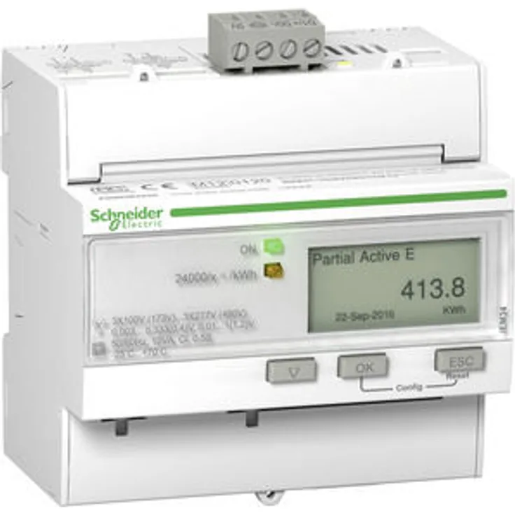 Schneider IEM3555 Energiezähler, BACnet, 1 DI, 1 DO, Rogowski Wandler