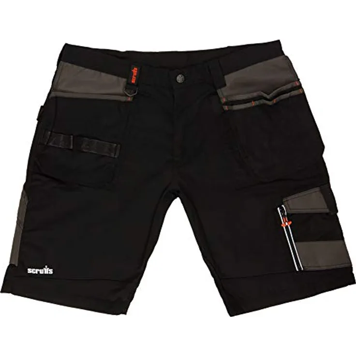Scruffs Herren Trade Shorts, Schwarz (Black), 46 (Herstellergröße: 32)