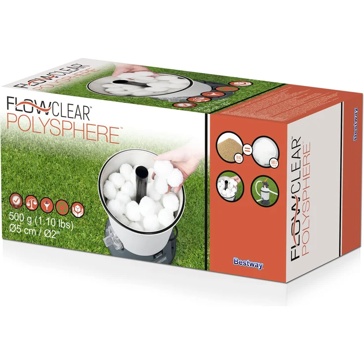 Bestway 500 g Flowclear Polysphere Filterbälle – Bild 6