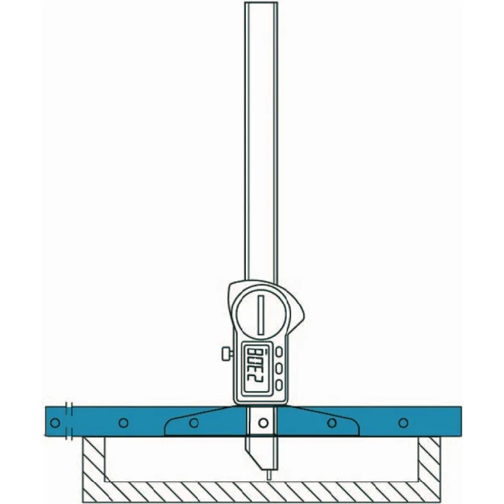 Brücke Brücken-L.300mm verl.z.Digitaltiefenmessschieber H.PREISSER