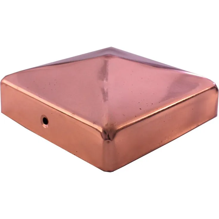 Pfostenkappe Kupfer 121 mm Pyramide Abdeckkappe für Pfosten 12 x 12 cm