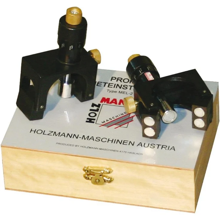 Holzmann Magneteinstelllehre für Hobelmesser 2-tlg. in Holzbox MEL2 - Preisvergleich – Bild 1