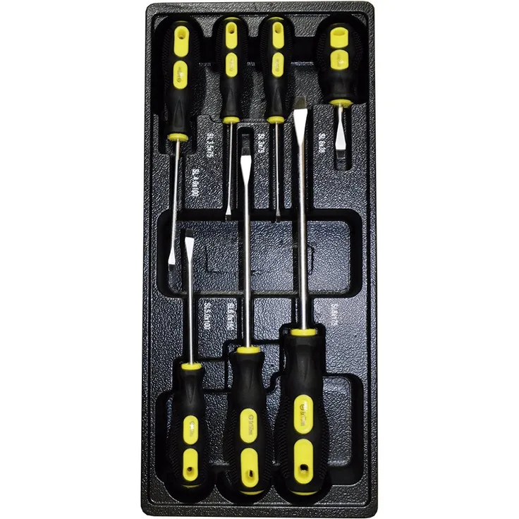 JBM 10676?Modul-7Schraubendreher flach für Werkzeugwagen