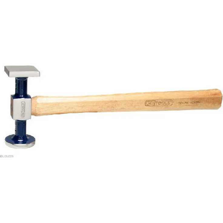 KS TOOLS Karosserie-Ausbeulhammer Standard Hammer 492g rund/eckig (gewölbt