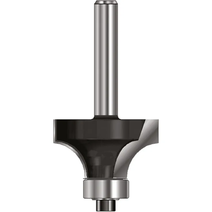 ENT 14296 Abrundfräser HW (HM), Schaft (C) 8 mm, Durchmesser (A) 32,7 mm, B 16 mm, R 10 mm, D 32 mm, mit Kugellager