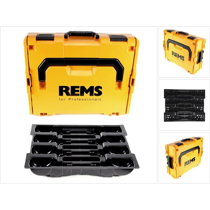 REMS L-BOXX 136 System Werkzeugkoffer plus Einlage für Standard Pressbacken 578299
