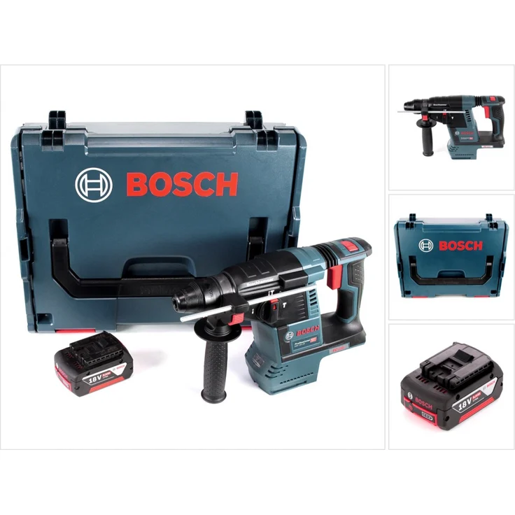 Bosch Professional GBH 18 V-26 Akku Bohrhammer SDS-Plus in L-Boxx mit 1x GBA 5 Ah Akku