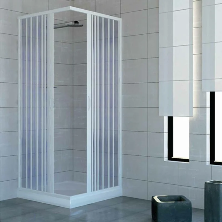 PVC Duschkabine 70x80 mit zentraler Öffnung Mod. Acquario – Bild 1