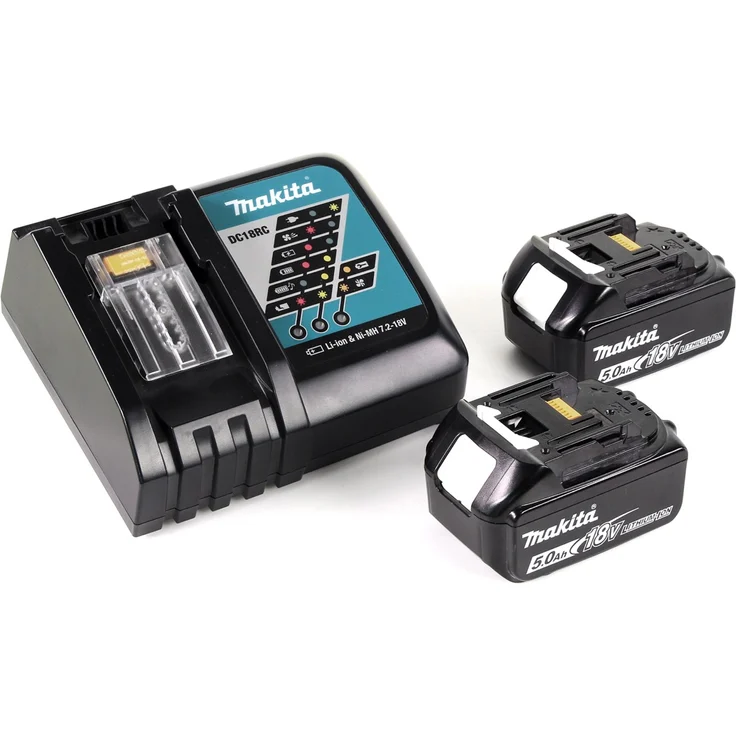 Makita DGA511RTJ Akku-Winkelschleifer 18 V - 5,0 Ah, 2 Akkus plus Ladegerät im MAKPAC 125 mm Akku – Bild 3