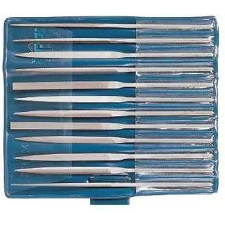 PFERD 12314082 266-16 160 H1 CORRADI-Nadelfeilen-Set, Blausilber, Länge 160 mm