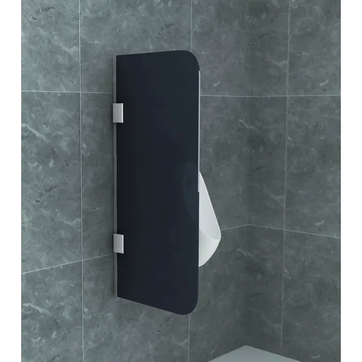 Aloni Glas Trennwand Urinal Schamwand Rauchglas 900x400 8mm