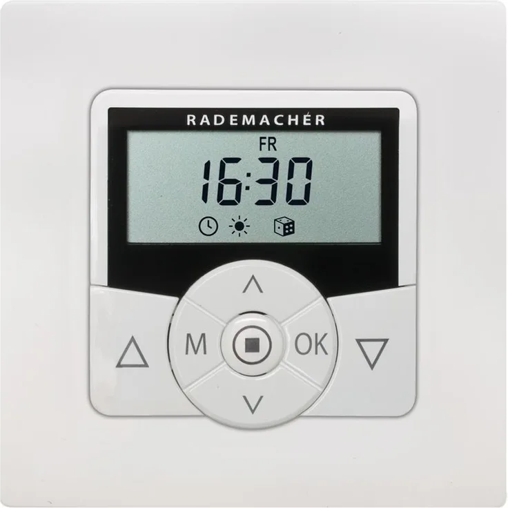 Rademacher 5665-UW Troll Comfort DuoFern, Funk Zeitschaltuhr für Rolläden, Rohrmotor, Rolladenmotor, Rolladensteuerung (Ultraweiß, Weiß)