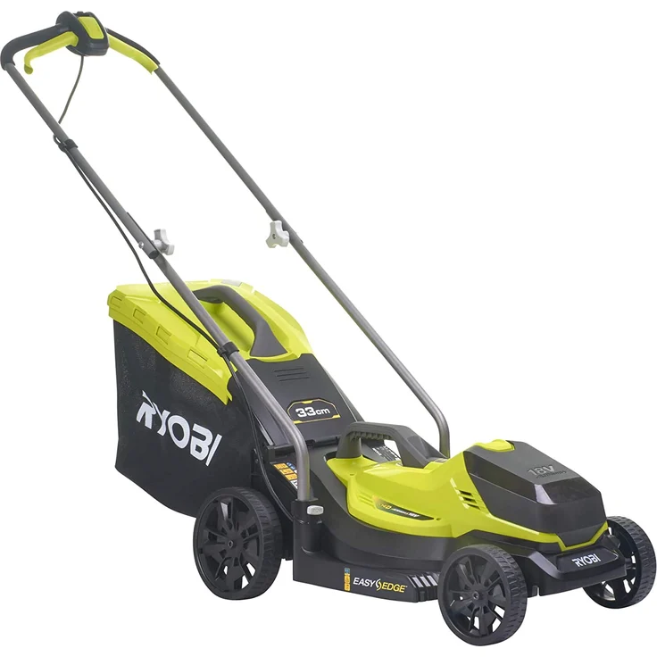 Ryobi Akku-Rasenmäher OLM1833B - Schnittbreite 33 cm, Schnitthöhe verstellbar, mit 35 l Fangsack + Mulchkeil, ohne Akku - 5133004305 – Bild 2