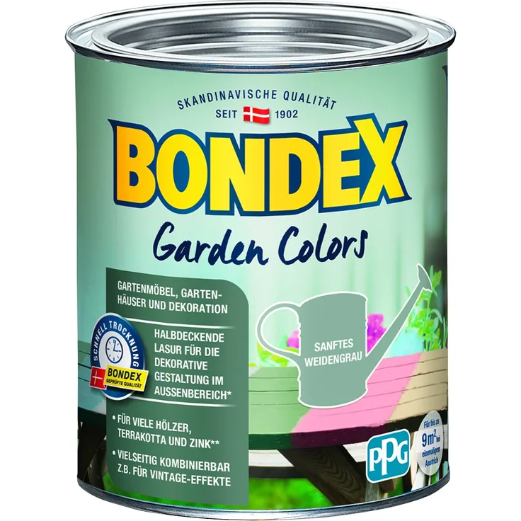 Bondex Garden Colors 750 ml, sanftes weidengrau