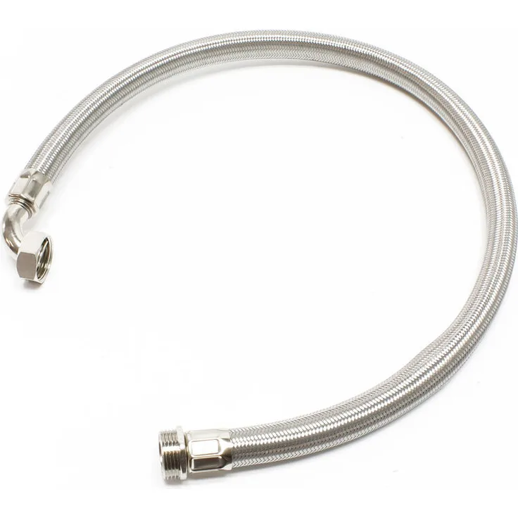 WilTec Stahlflex-Wasserschlauch 0,6m DN25 (1 Zoll) für Hauswasserwerke Panzerschlauch Membrankessel