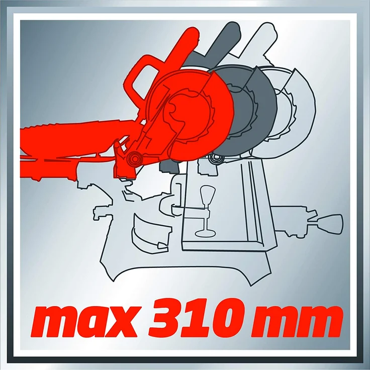 Einhell Zug-Kapp-Gehrungssäge TC-SM 2131 Dual (4300835) 1800 W Sägeblatt 210 mm Schnittbreite 310 mm – Bild 13